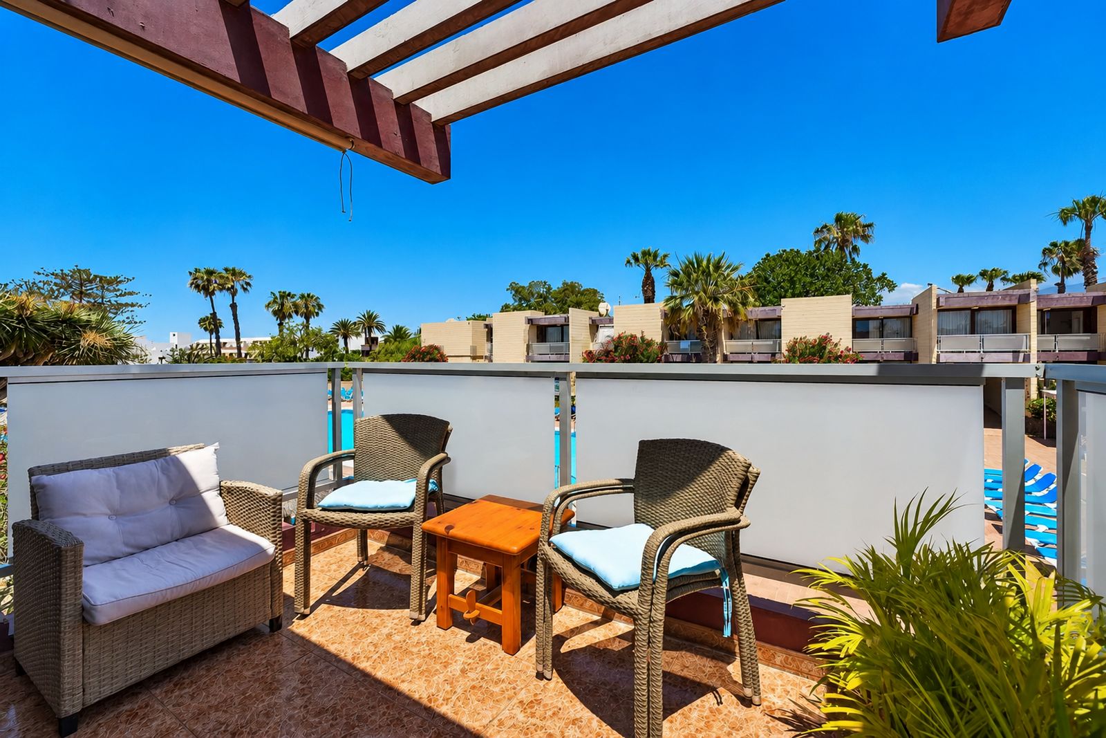 Palm Ocean Estates – Gran Canaria 0001 Apartament z dwiema sypialniami, tarasem i basenem w Costa del Silencio