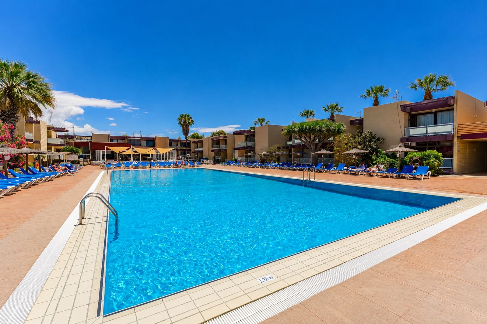 Palm Ocean Estates – Gran Canaria 0006 Apartament z dwiema sypialniami, tarasem i basenem w Costa del Silencio