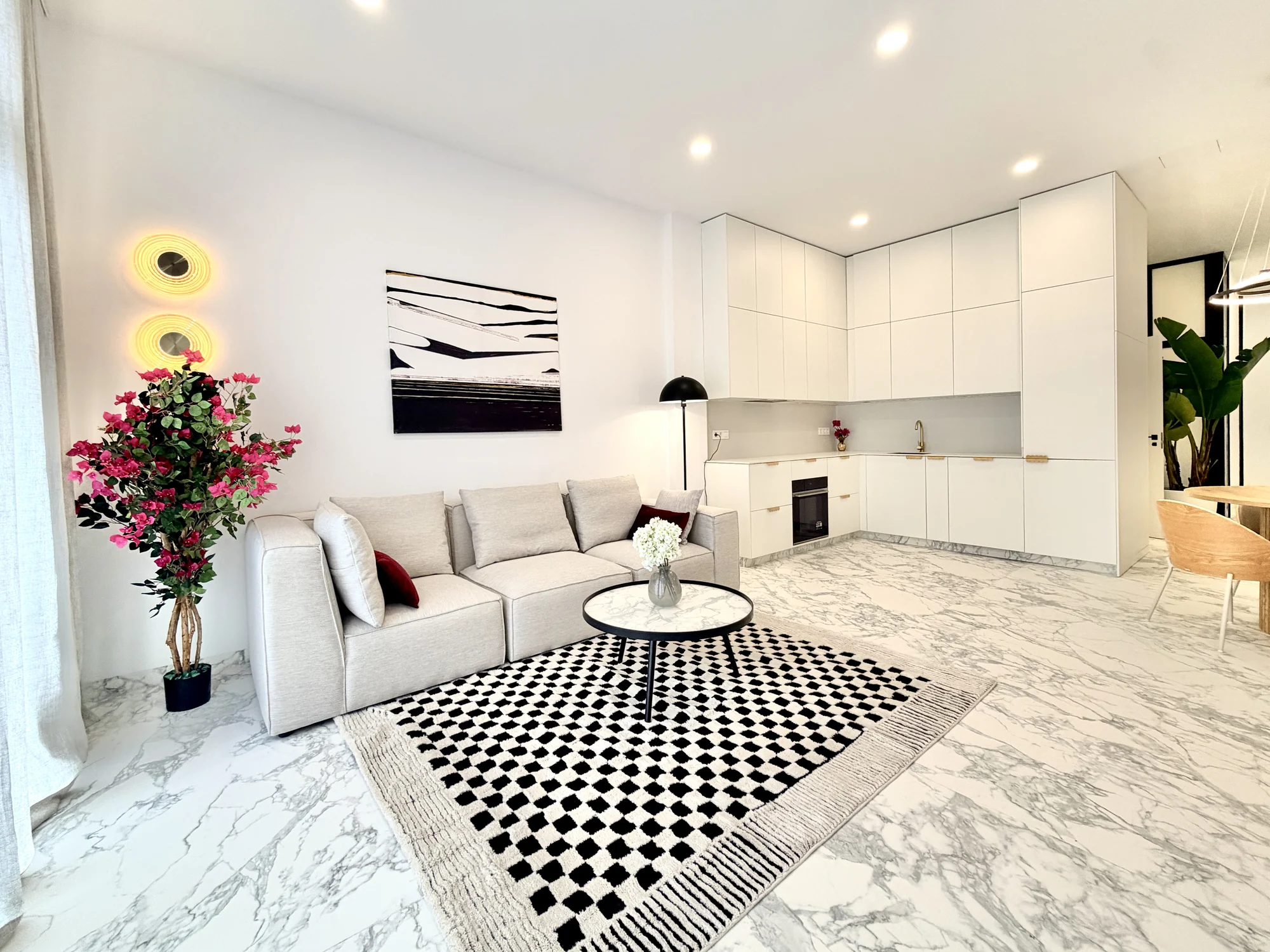 01 Przestronny apartament z dwiema sypialniami i tarasem w Vista Mar 9, Los Abrigos, Teneryfa