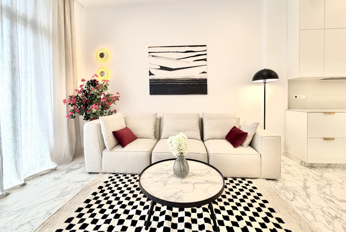 Przestronny apartament z dwiema sypialniami i tarasem w Vista Mar 9, Los Abrigos, Teneryfa