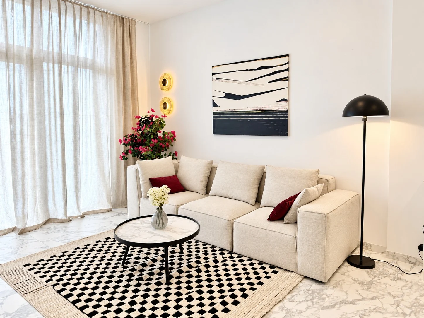 03 Przestronny apartament z dwiema sypialniami i tarasem w Vista Mar 9, Los Abrigos, Teneryfa