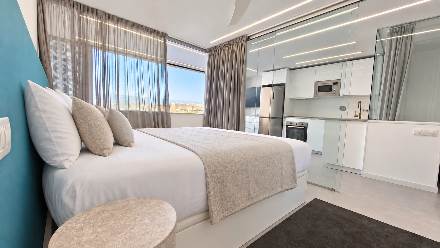 03 Apartament przy plaży z 2 sypialniami, widokiem na ocean i basenem w Arguineguín