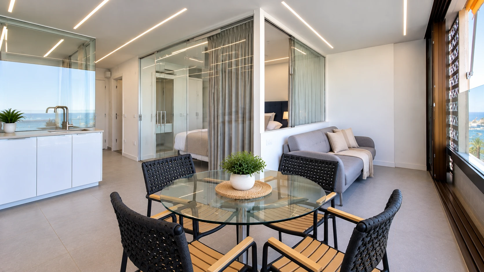 05 Apartament przy plaży z 2 sypialniami, widokiem na ocean i basenem w Arguineguín