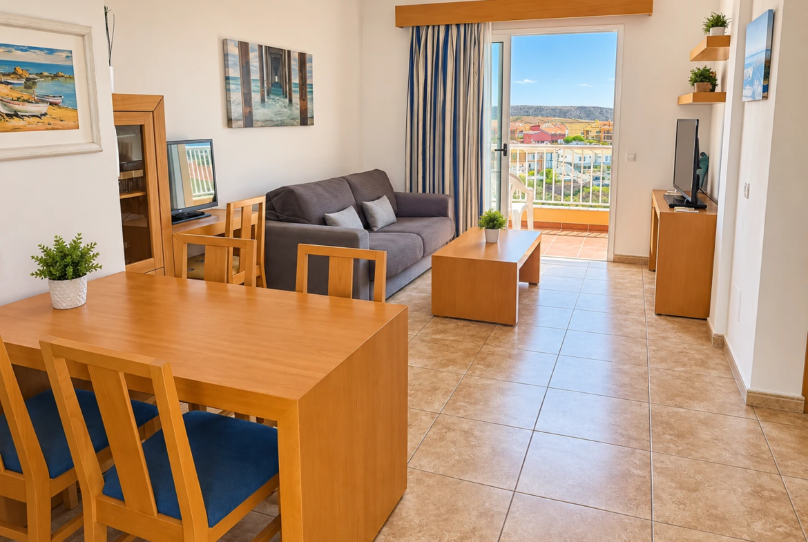 Apartament z 2 sypialniami, tarasem, basenem i garażem w Arguineguín