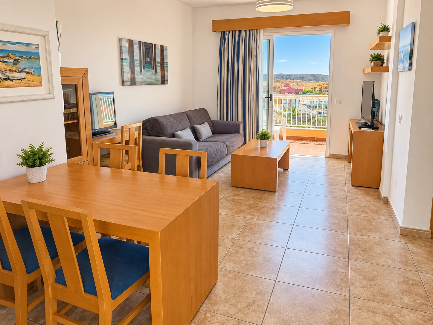 06 Apartament z 2 sypialniami, tarasem, basenem i garażem w Arguineguín