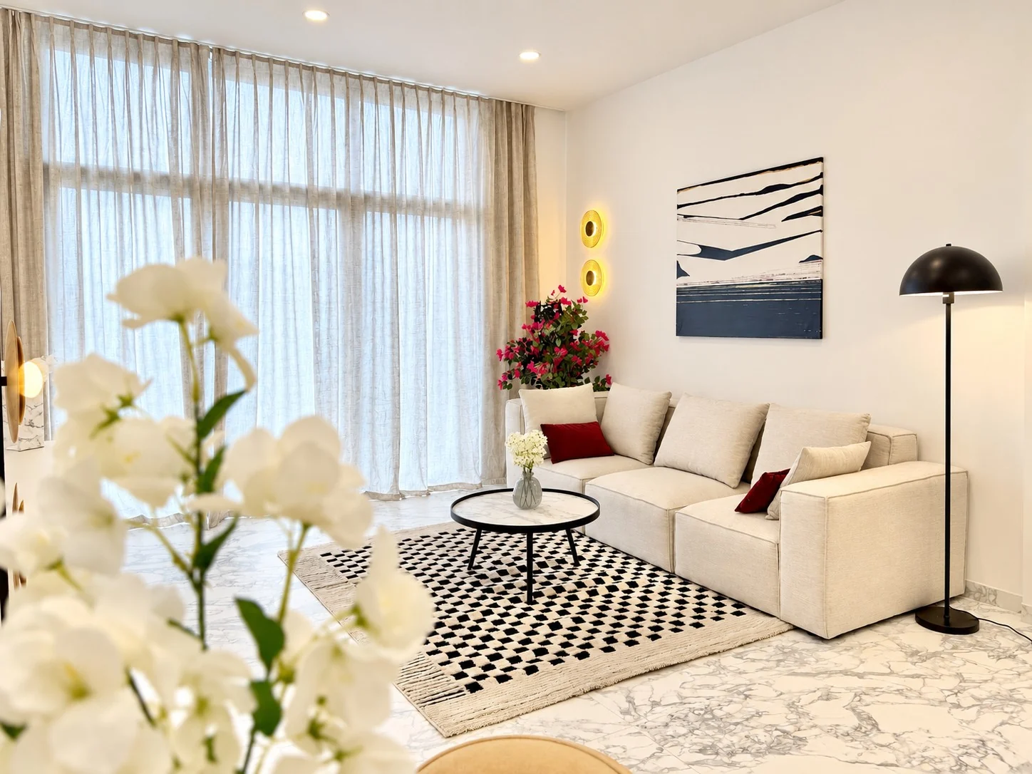 07 Przestronny apartament z dwiema sypialniami i tarasem w Vista Mar 9, Los Abrigos, Teneryfa