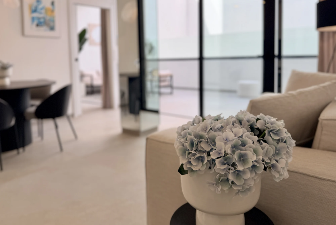 Apartament z dwiema sypialniami i dużym tarasem w Vista Mar 9