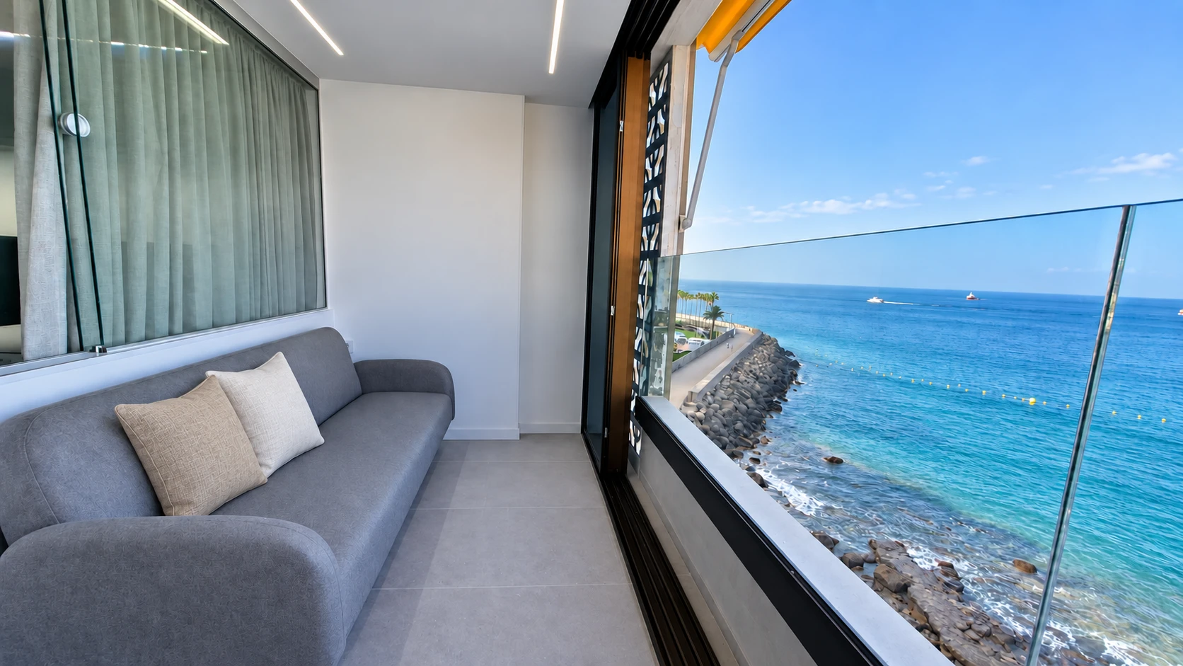 08 Apartament przy plaży z 2 sypialniami, widokiem na ocean i basenem w Arguineguín