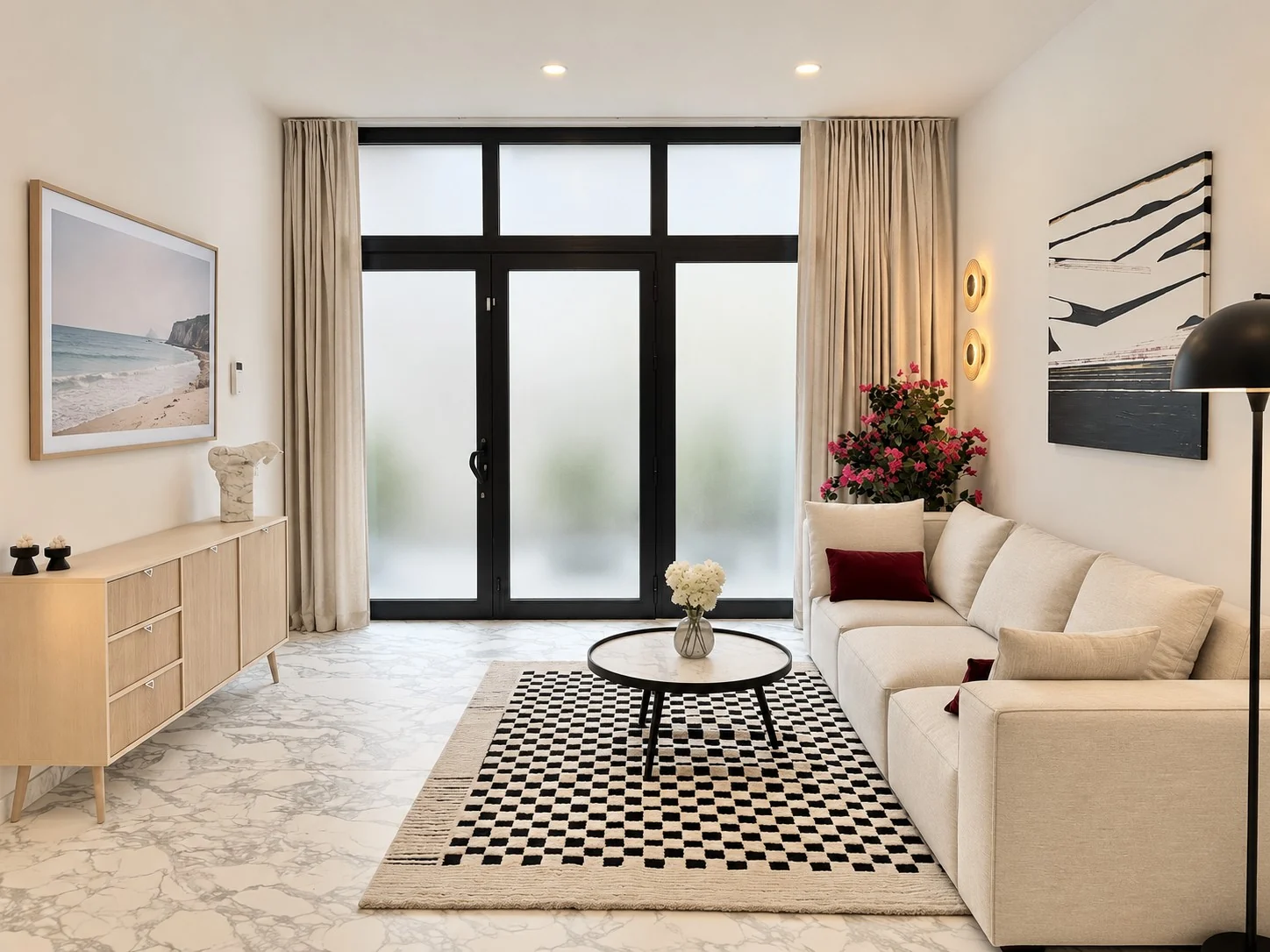 09 Przestronny apartament z dwiema sypialniami i tarasem w Vista Mar 9, Los Abrigos, Teneryfa