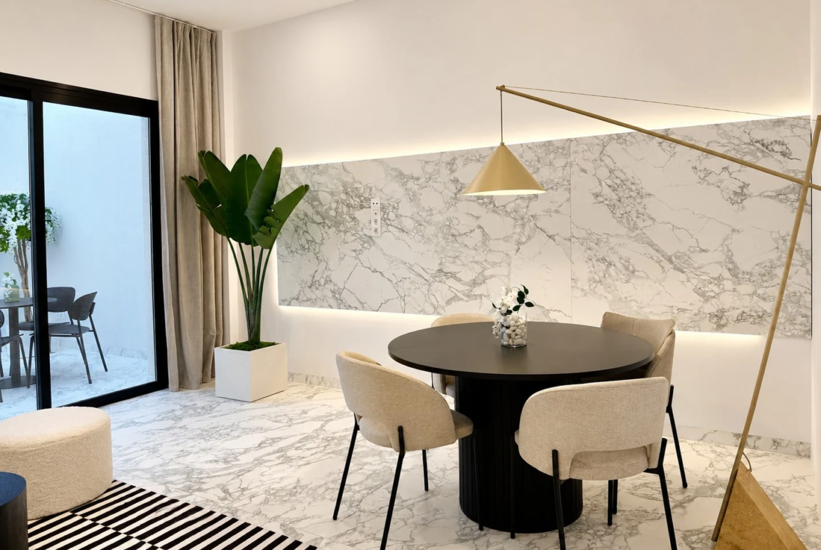 Elegancki apartament z patio w Vista Mar 9 w Los Abrigos