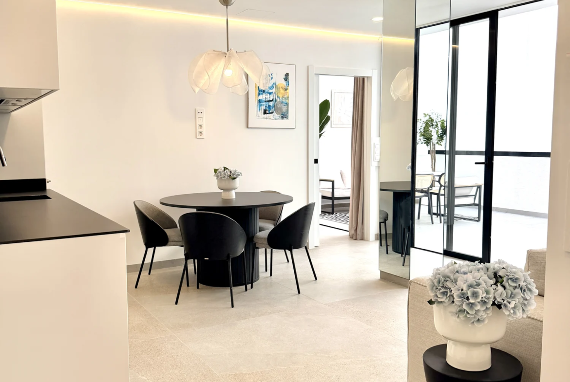 Apartament z dwiema sypialniami i dużym tarasem w Vista Mar 9