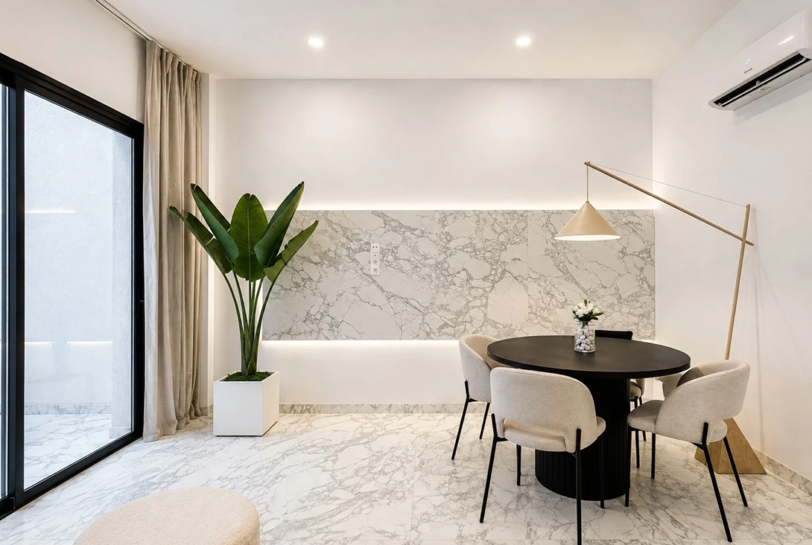 Elegancki apartament z patio w Vista Mar 9 w Los Abrigos