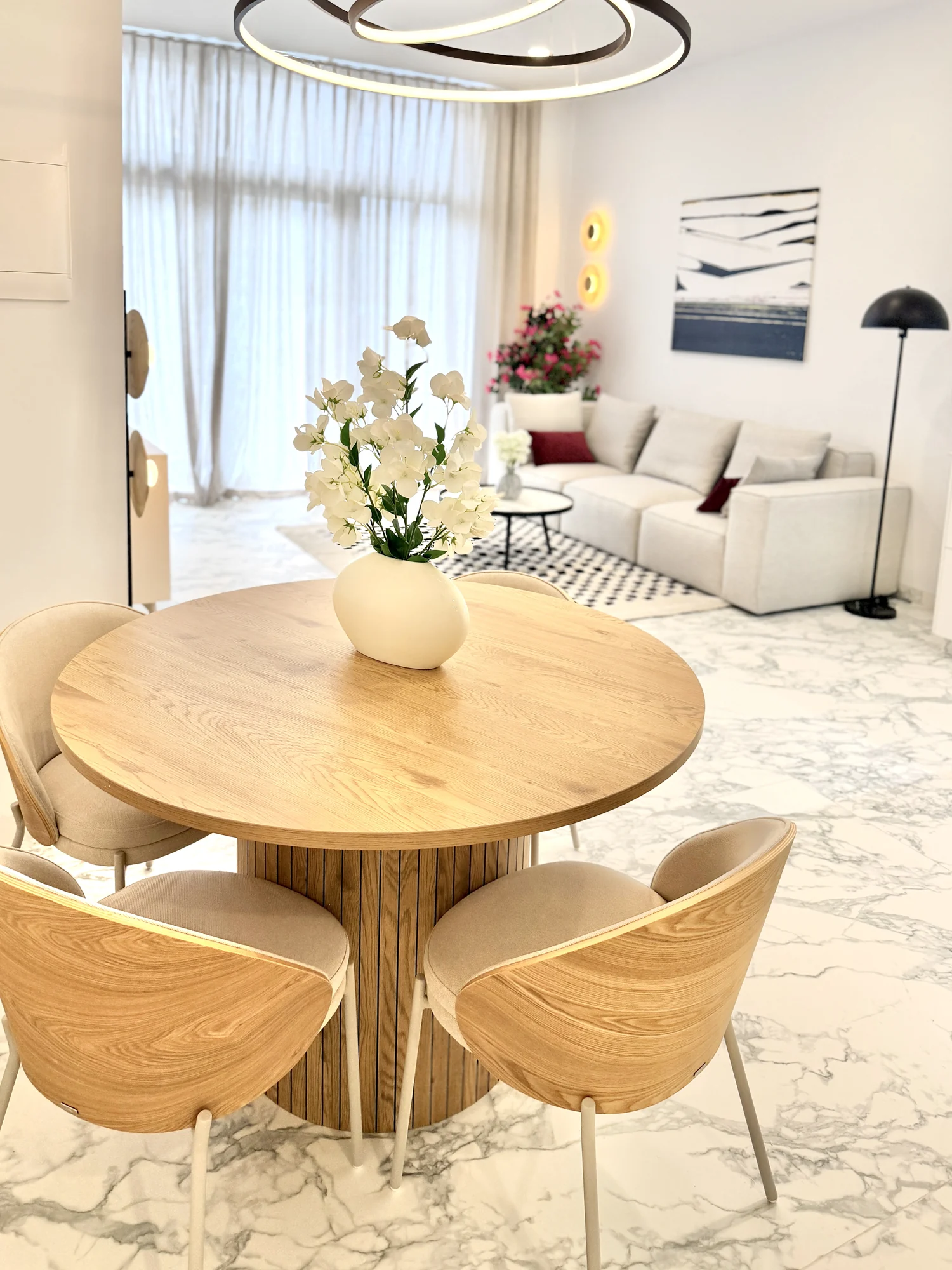 15 Przestronny apartament z dwiema sypialniami i tarasem w Vista Mar 9, Los Abrigos, Teneryfa
