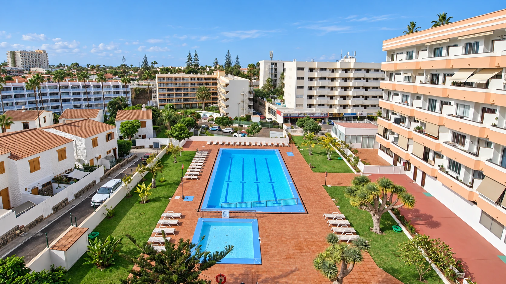 16 Apartament z 2 sypialniami, tarasem i widokiem na basen w Playa del Inglés