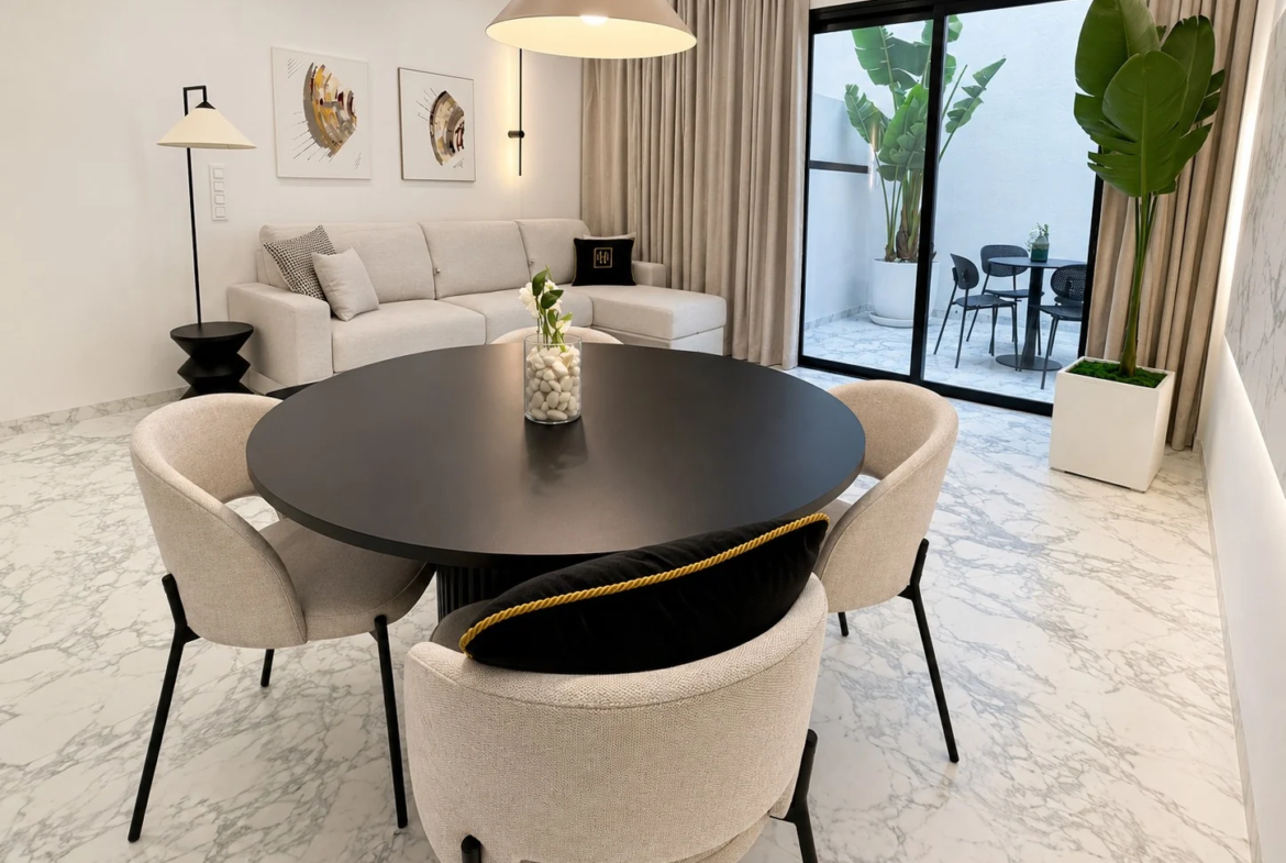 Elegancki apartament z patio w Vista Mar 9 w Los Abrigos