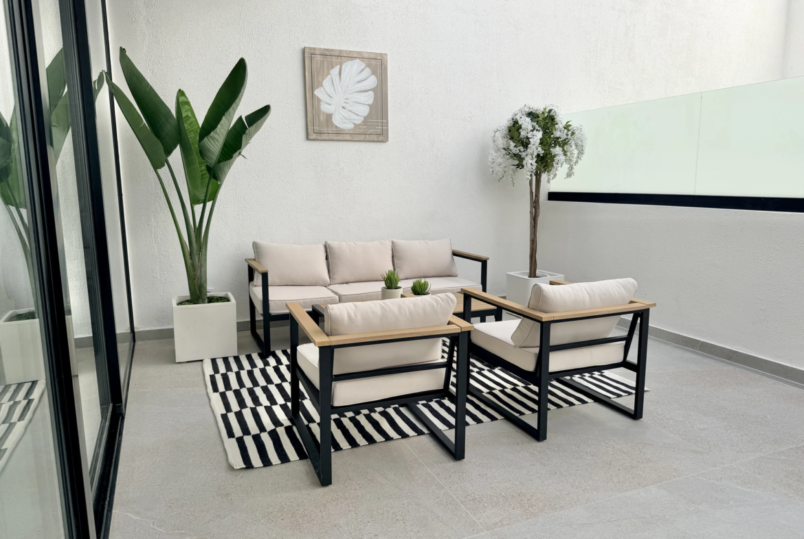 Apartament z dwiema sypialniami i dużym tarasem w Vista Mar 9