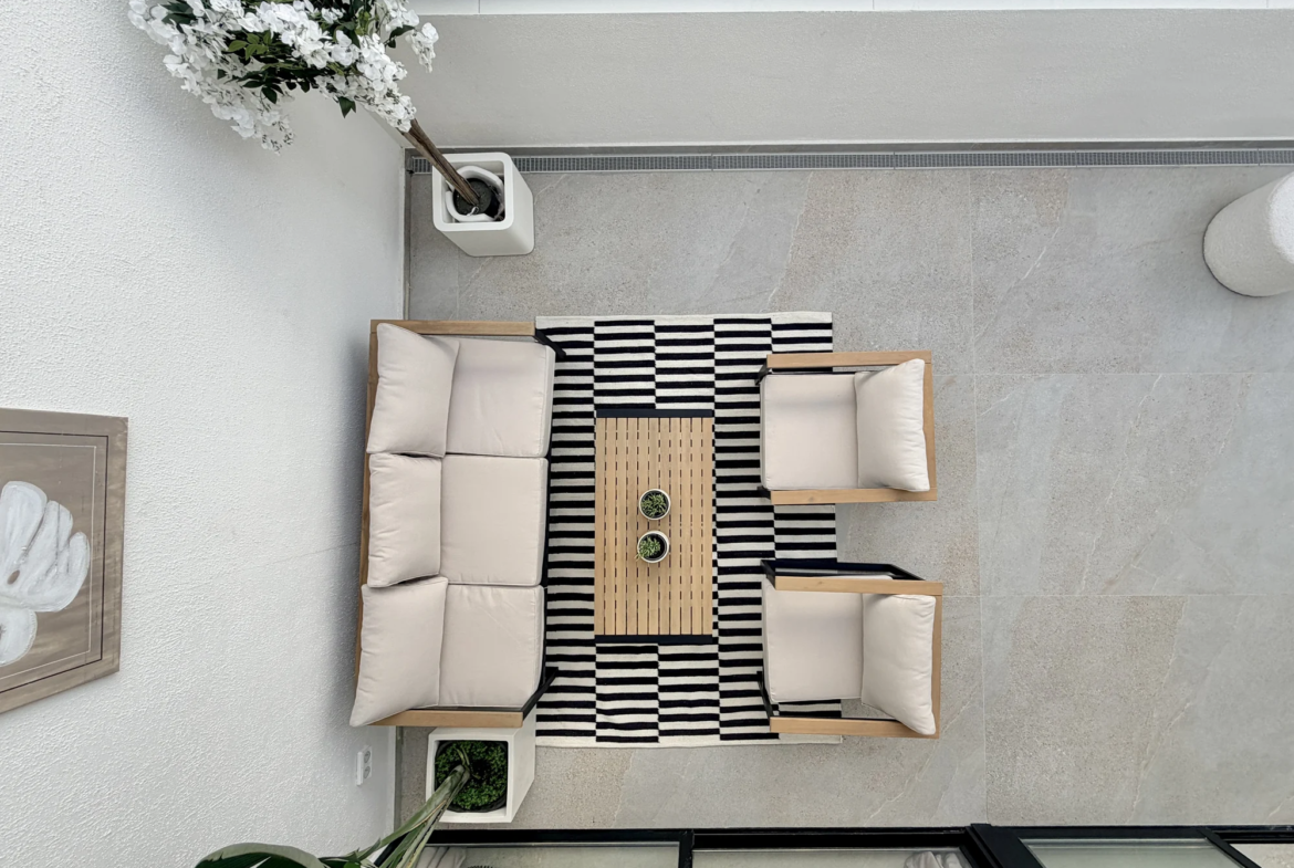 Apartament z dwiema sypialniami i dużym tarasem w Vista Mar 9