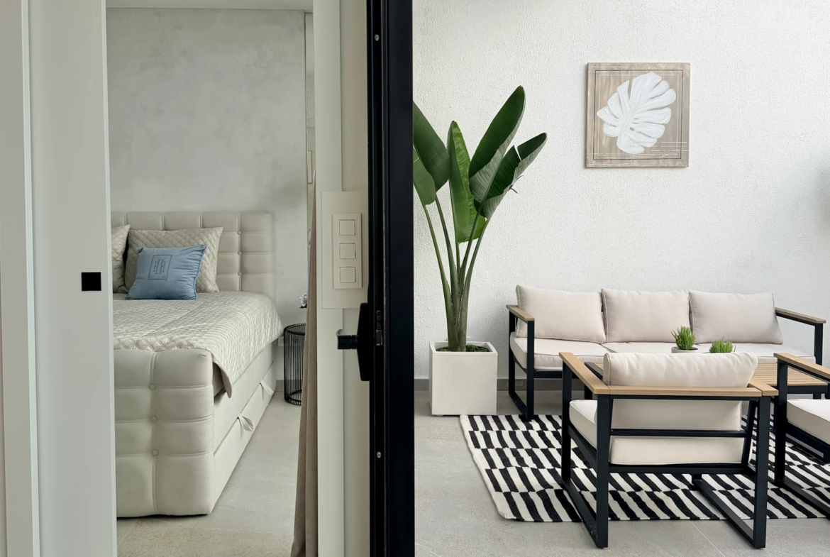 Apartament z dwiema sypialniami i dużym tarasem w Vista Mar 9