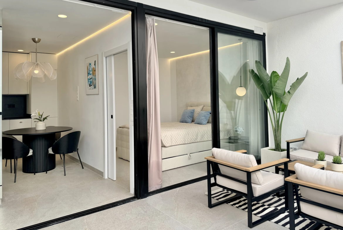 Apartament z dwiema sypialniami i dużym tarasem w Vista Mar 9