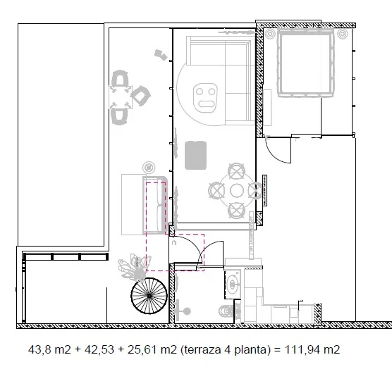 Penthouse z tarasem panoramicznym w Vista Mar 9 w Los Abrigos